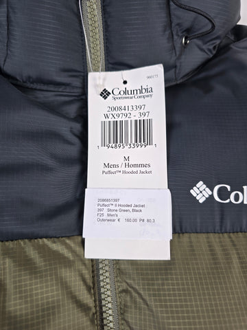 Columbia Puffect™ Hooded Jacket Stone Green M