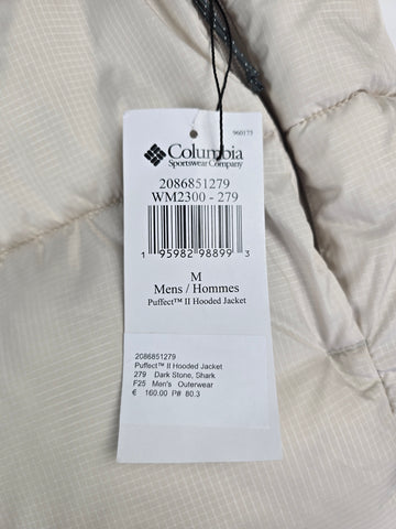 Columbia Puffect™ II Hooded Jacket Dark Stone. Shark M