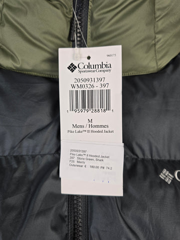 Columbia Pike Lake™ II Hooded Jacket Stone Green. Shark M