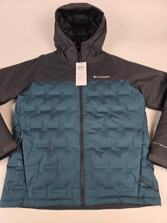 Columbia Grand Trek™ III Down Hooded Jacket Everblue. Shark M