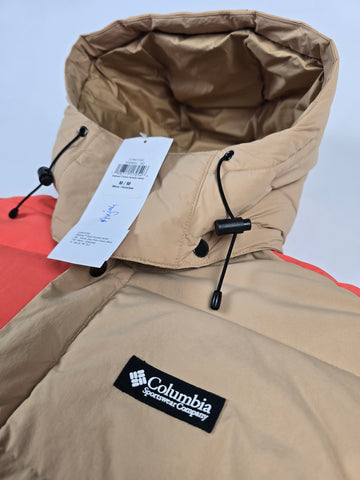 Columbia Wallowa™ Down Hooded Jacket Canoe. Zing. Rain Forest. Black M