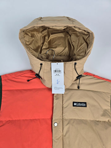 Columbia Wallowa™ Down Hooded Jacket Canoe. Zing. Rain Forest. Black M