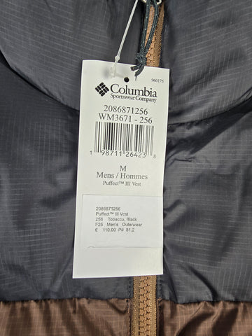 Columbia Puffect™ III Vest Tobacco. Black M