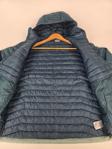 Columbia Powder Pass™ Hooded Jacket Crushed Blue. Everblue. Neon Light. Shrk M