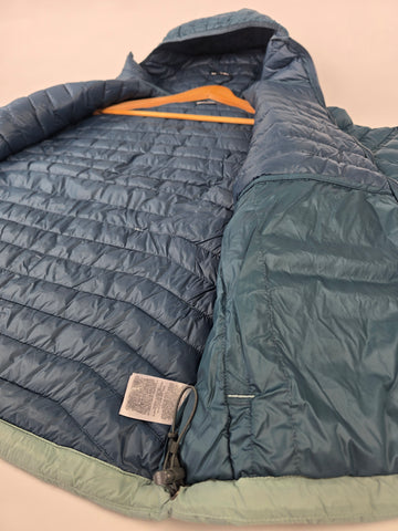 Columbia Powder Pass™ Hooded Jacket Crushed Blue. Everblue. Neon Light. Shrk M