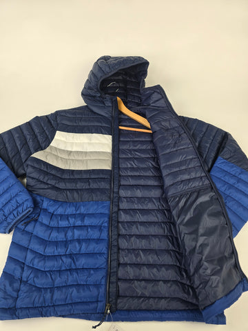 Columbia Powder Pass™ Hooded Jacket Mtn Blue. Coll Navy. White. Colm Grey M