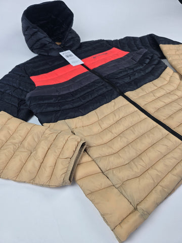 Columbia Powder Pass™ Hooded Jacket Canoe. Black. Zing. Shark M