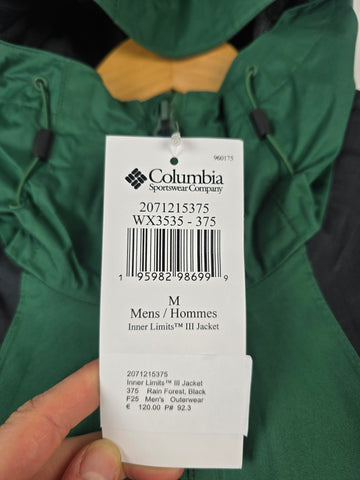 Columbia Inner Limits™ III Jacket Rain Forest. Black M
