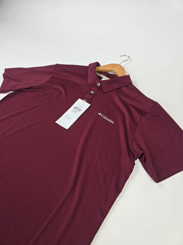 Columbia Tech Trail™ Utility Polo Rich Wine M