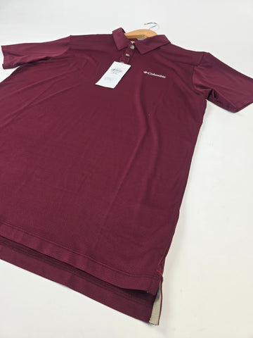 Columbia Tech Trail™ Utility Polo Rich Wine M