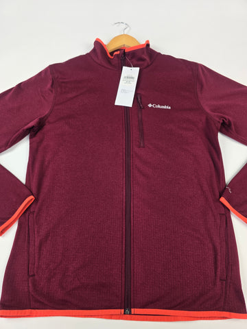 Columbia Essential Hike™ Grid Fleece Full Zip Rich Wine M
