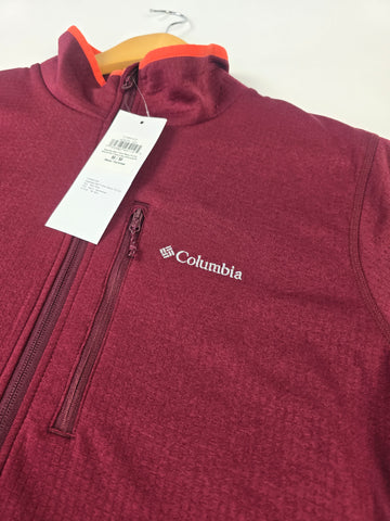 Columbia Essential Hike™ Grid Fleece Full Zip Rich Wine M