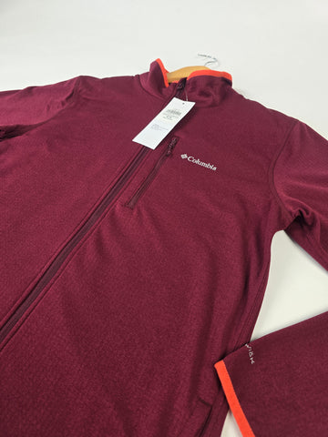 Columbia Essential Hike™ Grid Fleece Full Zip Rich Wine M