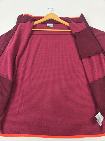 Columbia Essential Hike™ Grid Fleece Full Zip Rich Wine M