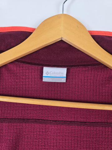 Columbia Essential Hike™ Grid Fleece Full Zip Rich Wine M