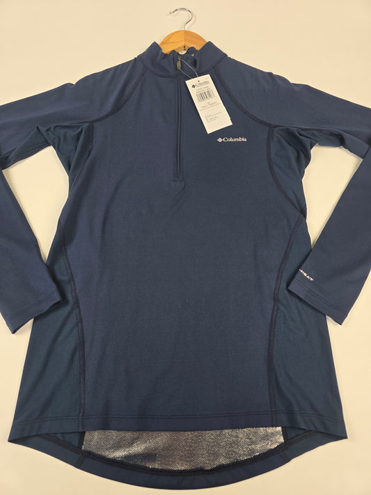 Columbia Midweight Stretch Long Sleeve Half Zip Collegiate Navy M