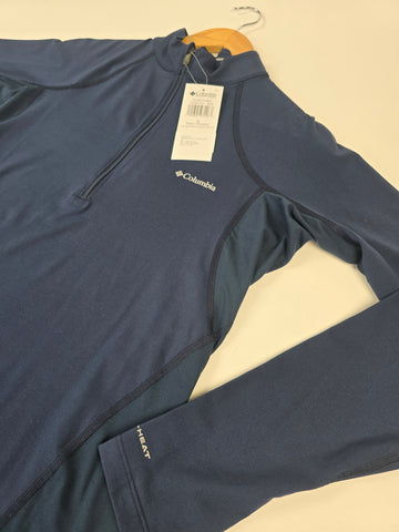 Columbia Midweight Stretch Long Sleeve Half Zip Collegiate Navy M
