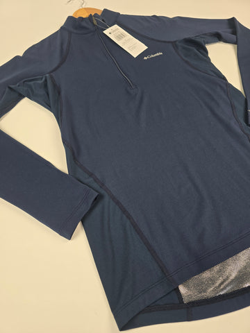 Columbia Midweight Stretch Long Sleeve Half Zip Collegiate Navy M