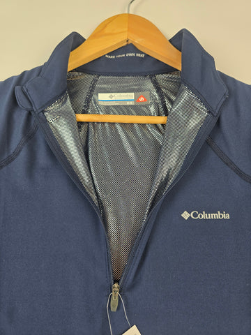 Columbia Midweight Stretch Long Sleeve Half Zip Collegiate Navy M