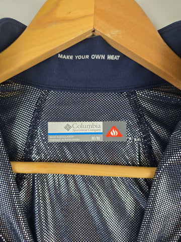 Columbia Midweight Stretch Long Sleeve Half Zip Collegiate Navy M