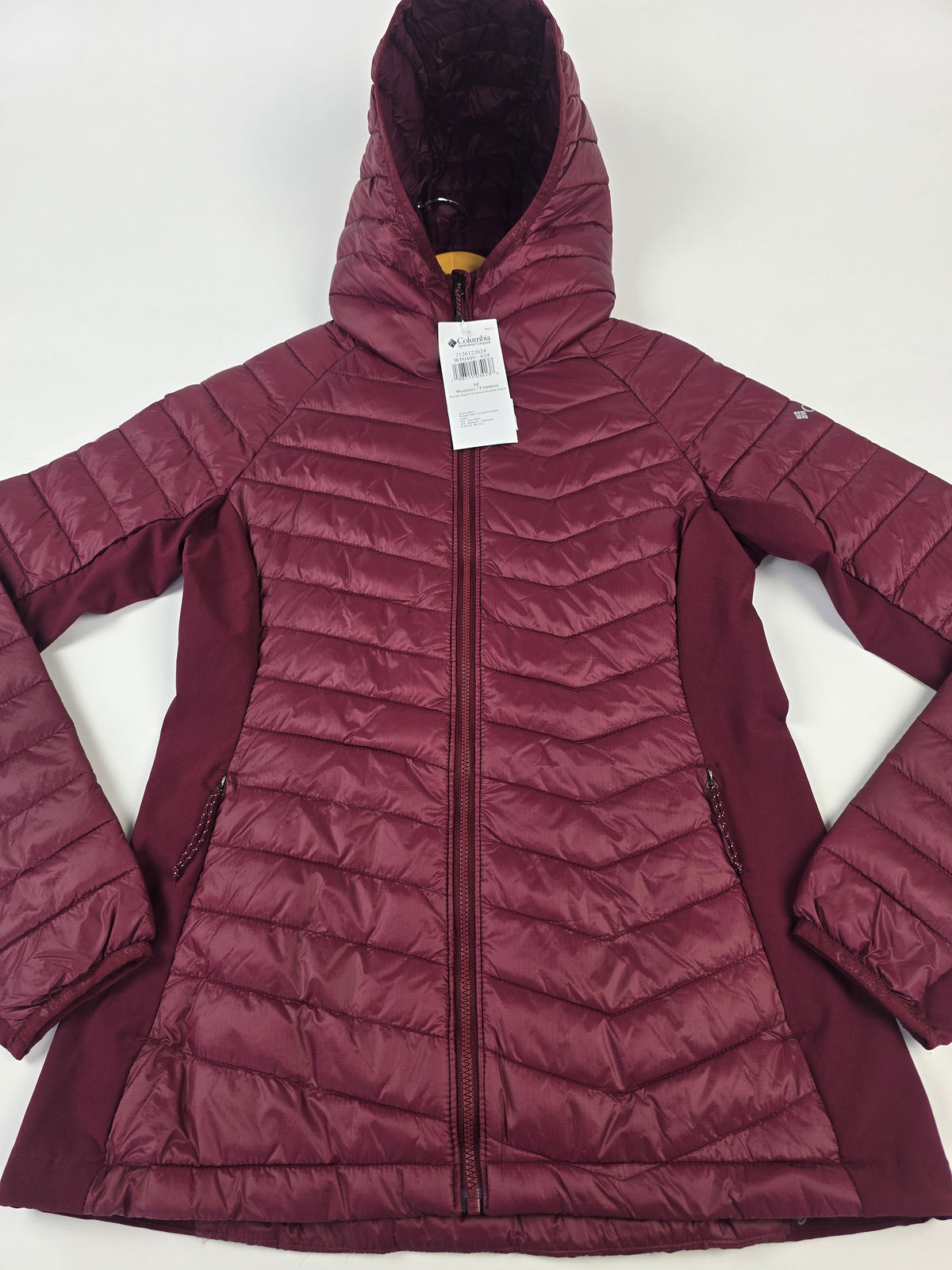 Columbia Powder Pass™ II Hybrid Hooded Jacket Rich Wine S