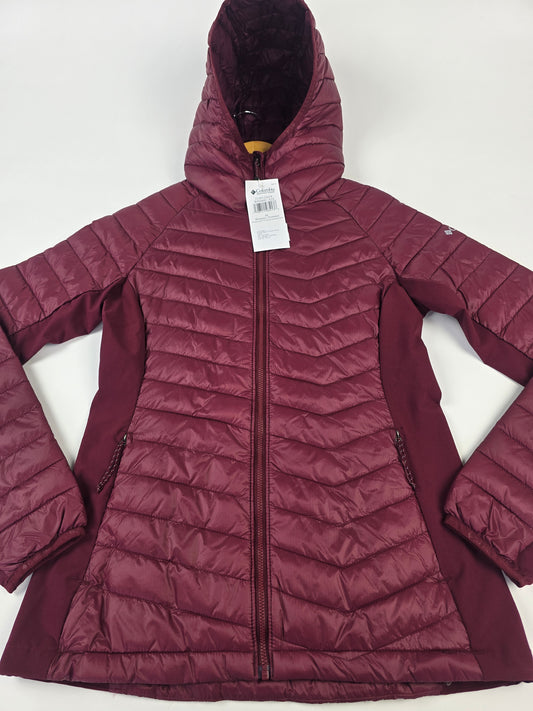 Columbia Powder Pass™ II Hybrid Hooded Jacket Rich Wine S