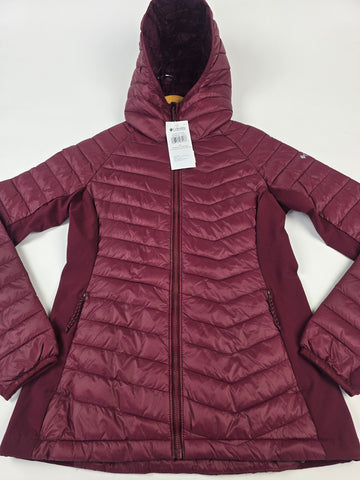 Columbia Powder Pass™ II Hybrid Hooded Jacket Rich Wine S