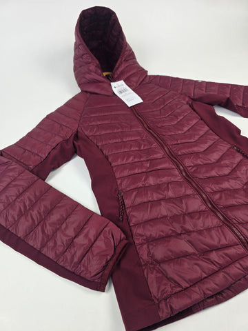 Columbia Powder Pass™ II Hybrid Hooded Jacket Rich Wine S