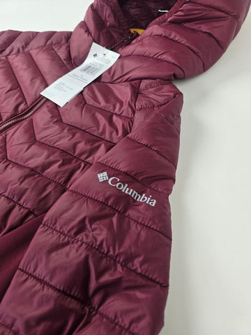 Columbia Powder Pass™ II Hybrid Hooded Jacket Rich Wine S