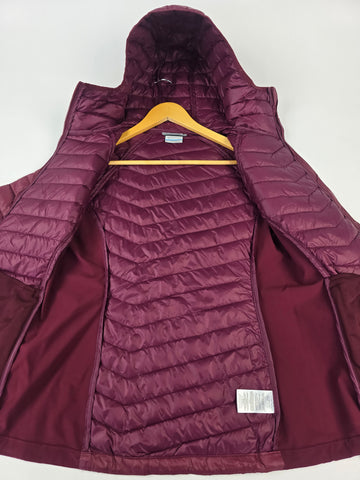 Columbia Powder Pass™ II Hybrid Hooded Jacket Rich Wine S