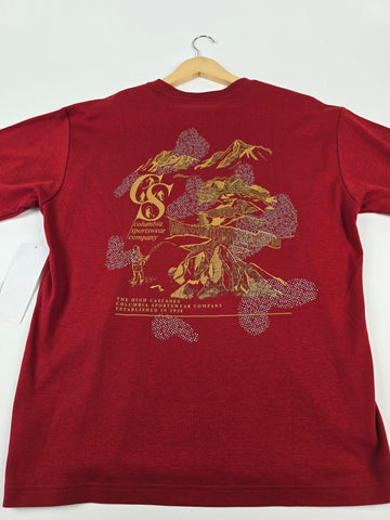 Columbia CSC™ Heritage Graphic Tee Red Dahlia Heritage Mini Heren M