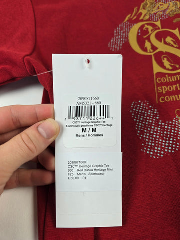 Columbia CSC™ Heritage Graphic Tee Red Dahlia Heritage Mini Heren M