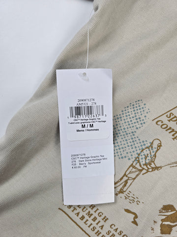 Columbia CSC™ Heritage Graphic Tee Dark Stone Heritage Mini Heren M