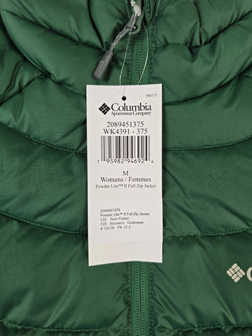 Columbia Powder Lite™ II Full Zip Jacket Rain Forest Dames M