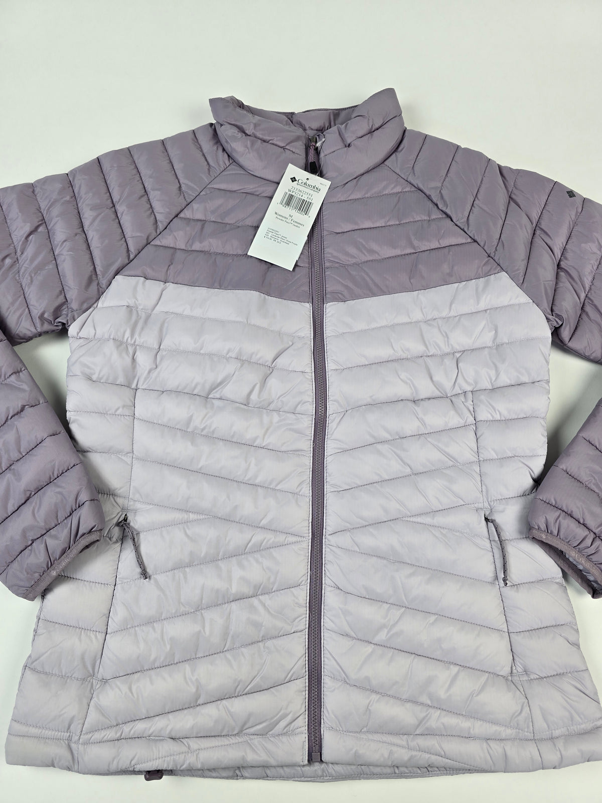 Columbia Powder Pass™ Jacket Lavender Pearl. Shale Purple Dames M