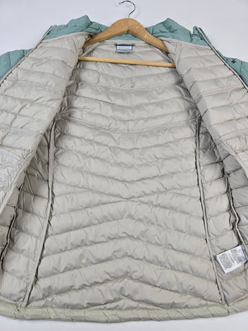 Columbia Powder Pass™ Jacket Dark Stone. Crushed Blue Dames M