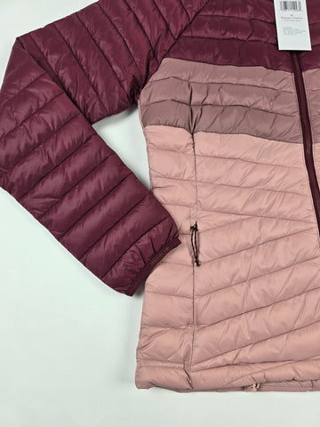Columbia Powder Pass™ Jacket Eraser Pink. Fig. Rich Wine Dames M