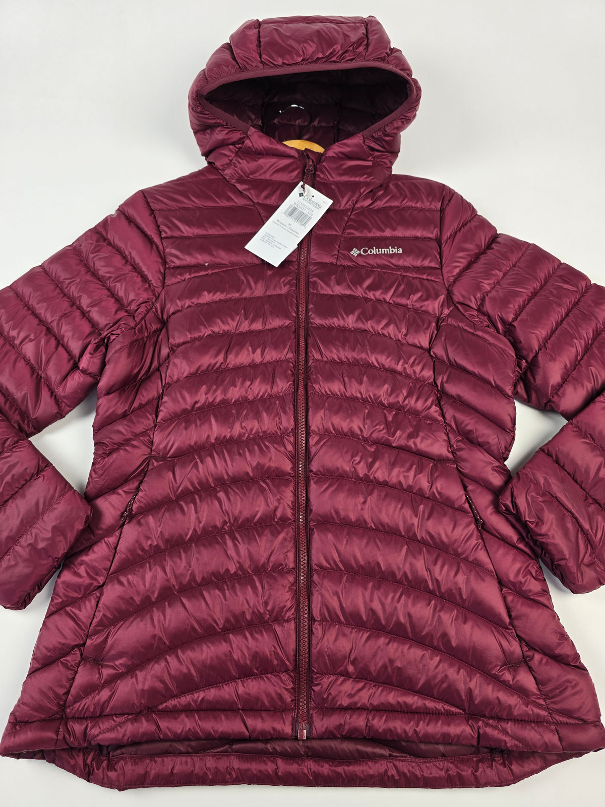Columbia Corelite™ Down Hooded Jacket Rich Wine Dames M