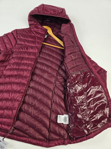 Columbia Corelite™ Down Hooded Jacket Rich Wine Dames M