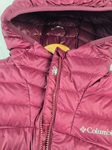 Columbia Corelite™ Down Hooded Jacket Rich Wine Dames M