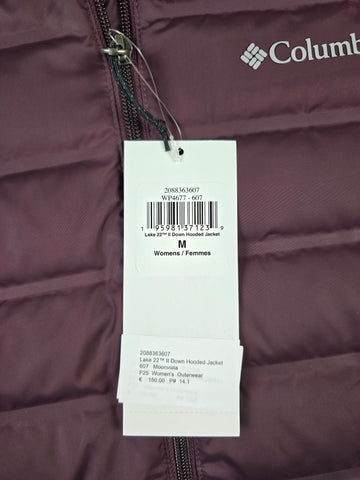 Columbia Lake 22™ II Down Hooded Jacket Moonvista Dames M
