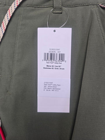 Columbia Tech Trail™ Utility Pant Stone Green Heren M