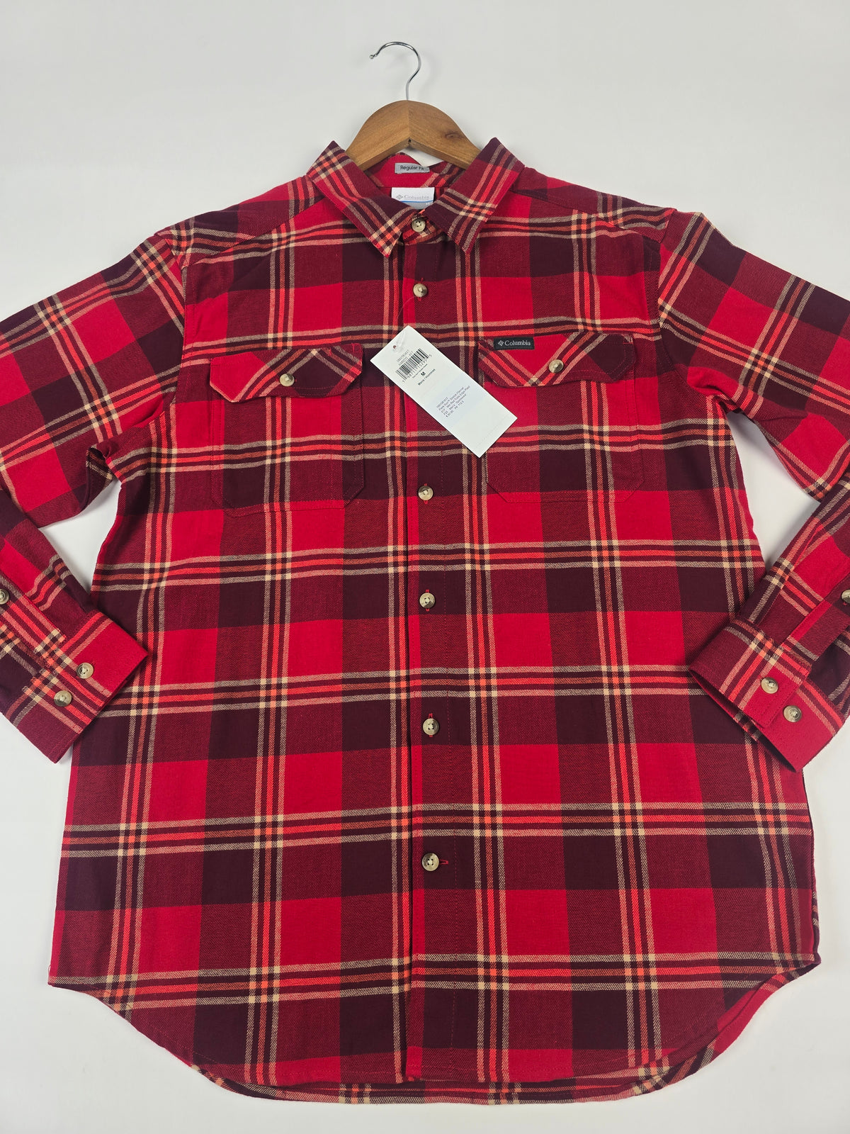 Columbia Flare Gun™ Stretch Flannel Mtn Red Trails Edge Plaid Heren M