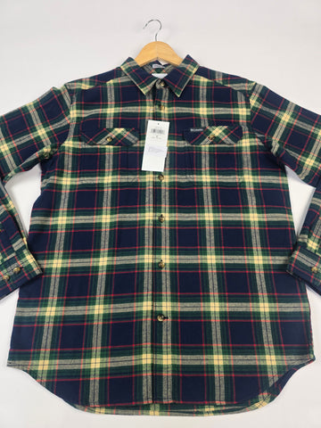 Columbia Flare Gun™ Stretch Flannel Coll Navy Two Lane Tartan Heren M