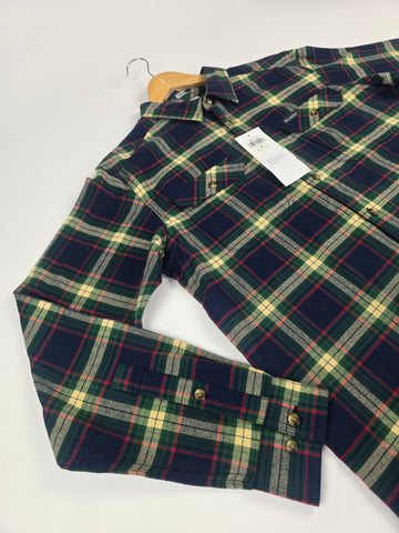 Columbia Flare Gun™ Stretch Flannel Coll Navy Two Lane Tartan Heren M