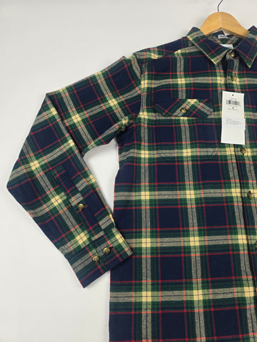 Columbia Flare Gun™ Stretch Flannel Coll Navy Two Lane Tartan Heren M