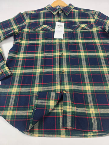 Columbia Flare Gun™ Stretch Flannel Coll Navy Two Lane Tartan Heren M