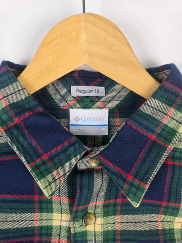 Columbia Flare Gun™ Stretch Flannel Coll Navy Two Lane Tartan Heren M