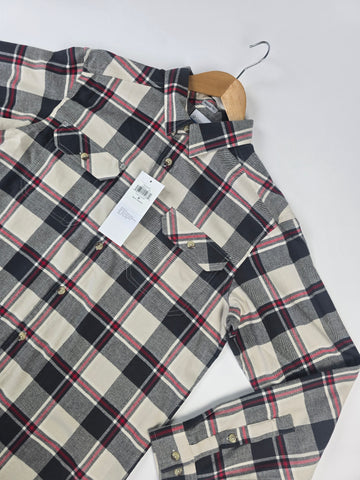 Columbia Flare Gun™ Stretch Flannel Dark Stone Trails Edge Plaid Heren M