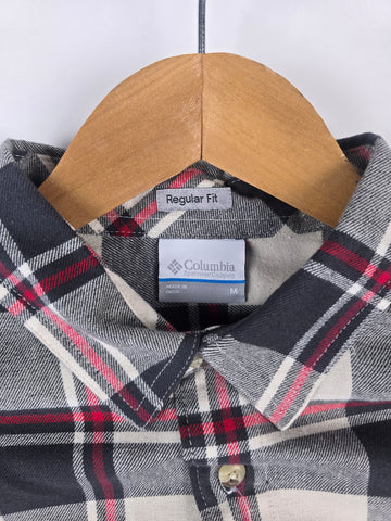 Columbia Flare Gun™ Stretch Flannel Dark Stone Trails Edge Plaid Heren M